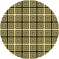 thumbnail image 1 of Ahgly Company Tapis d'Intérieur Ronds Transitionnels Noirs et Bruns Lavables à la Machine, 3 Pieds Rond, 1 of 7