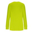 thumbnail image 5 of Timegard Womens Tops Crewneck Long Sleeve Drop Shoulder Basic Tee Fall Casual Loose Tops with Pocket, 5 of 5