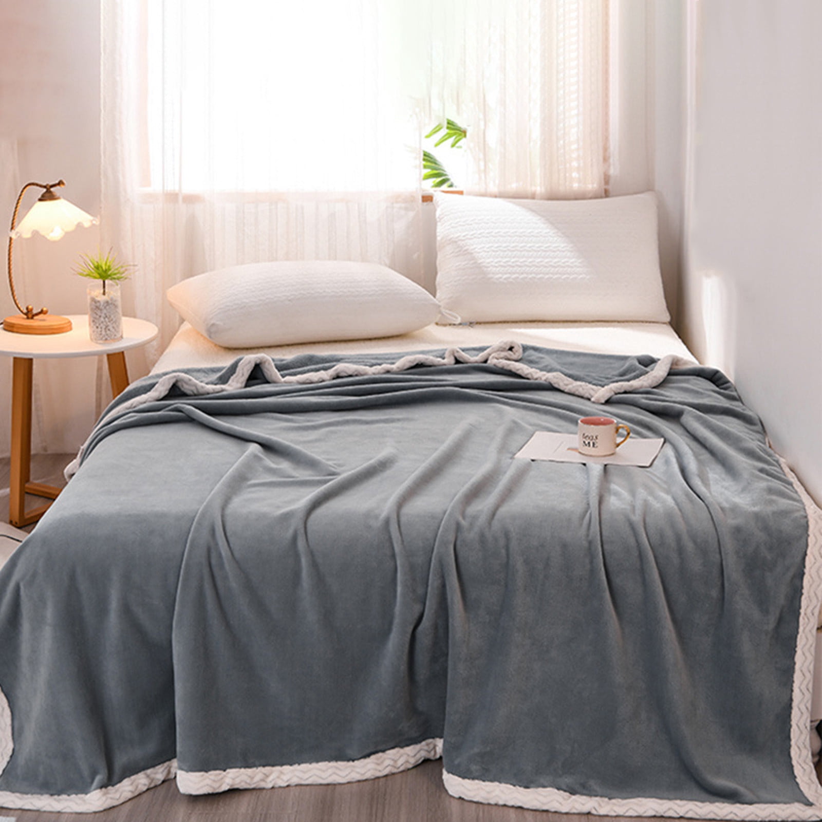 Infidev Cool And Breathable In Summer Solid Colour Milk Velvet Washable Cool Comforter Clearance Item