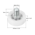 thumbnail image 2 of Unique Bargains 19mm Drawer Rollers, 6 Pack Plastic Drawer Pulley Bearing Small Pulley, 2 of 6