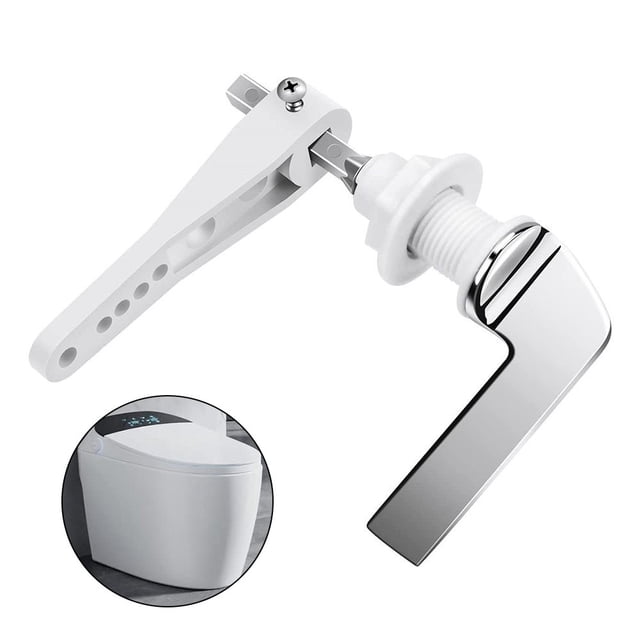 Toilet Flush Handle Replacement Universal Fit Toilet Cistern Handle Chrome Metal