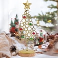 thumbnail image 4 of Todaioua Support de Sapin de Noël en Métal de 12,5 Pouces pour Table - Présentoir d'Ornements en Fer Forgé pour Déco de Bureau, Mini Sapin de Noël avec Dessus Étoilé, Décorations d'Exposition pour Bibliothèque de Bureau à Domicile, 4 of 7