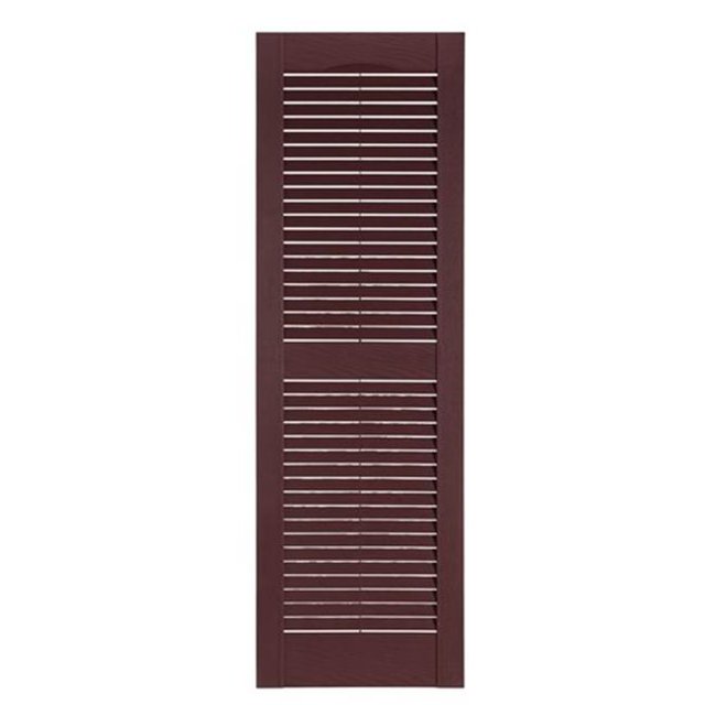 Perfect Persiennes IL501555260 Premier Persienne Extérieure Décorative, Bourgogne - 15 x 55 Po