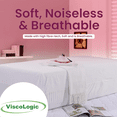 thumbnail image 3 of ViscoLogic BEDPRO Housse de Matelas Pleine Grandeur de Qualité Supérieure, Imperméable, Testée en Laboratoire, Anti-Punaises de Lit, à Fermeture Éclair, Tissu Respirant, Hypoallergénique, 3 of 7
