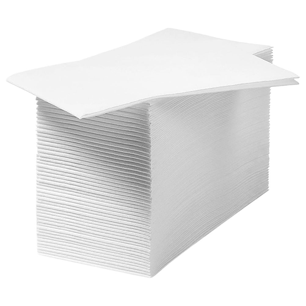 BESTYASH Bathroom Hand Towels Disposable White Paper For Post-Event Cleanup Saver 100pcs