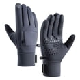 thumbnail image 2 of Men's Winter Thermal Gloves with Touchscreen Compatibility, Windproof Warm No Slip Grip for Outdoor Riding, Cycling, Skiing, Hiking, Work, and Cold Weather Activities Grey XL, 2 of 3