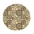 thumbnail image 3 of DOLITY Nappe de Jardin Rétro Élastique Nappe de Jardin Ronde pour table Ronde Ovale F 1.2M, 3 of 9