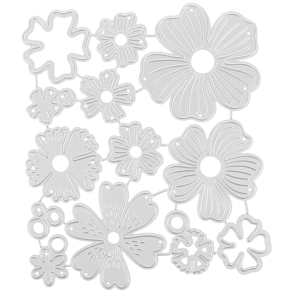 Cutting Die Flower Shape Embossing Paper Die Card Making Cut Die Diy Flower Cue Die