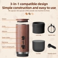 thumbnail image 3 of Espresso Portable Electric Espresso Coffee Machine Cordless Heating 3oz Single Serve Mini Coffee Maker with 3-IN-1 Coffee Powder/N Capsule/DG capsulee Bin 92 degrees Celsius  Smart, 3 of 7