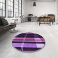 thumbnail image 4 of Ahgly Tapis Rectangulaire Lavable en Machine Intérieur Transitionnel Violet Foncé, 6 Pieds x 9 Pieds, 4 of 7