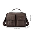 thumbnail image 3 of Fwttom Textured Leather Shoulder Crossbody Bag Adjustable Strap Lightweight Spacious Handbag for Travel Work Daily Necessary, 3 of 6