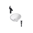 thumbnail image 1 of DROP Bath and Kitchen DR091154 Undermount Bathroom Sink Set, 1 of 7