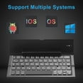 thumbnail image 3 of Zootealy Portable Aluminum Alloy Folding Bluetooth Keyboard with Dual Device Connectivity, 3 of 6