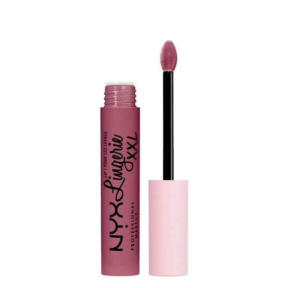 NYX PROFESSIONAL MAKEUP, Rouge à lèvres liquide Lip Lingerie XXL, Fini Mat, Formule végane - TURN ON (Pêche chaîr)