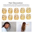 thumbnail image 3 of 100Pcs Dreadlocks Beads Rhinestone Hair Braiding Rings for Fashionable Hair Decoration, Wide Uses with Necklaces, Bracelet and Earrings for Parties, Weddings, 3 of 7