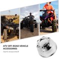 thumbnail image 3 of KAKOWELY Bouchons de Moyeu pour Écrou de Roue Automobile en Caoutchouc Imperméable et Anti-Poussière pour Protection des Roues de Voiture Atv Go-Kart et Véhicules Tout-Terrain 2.95"X2.95"X2.01 Pouces, 3 of 4