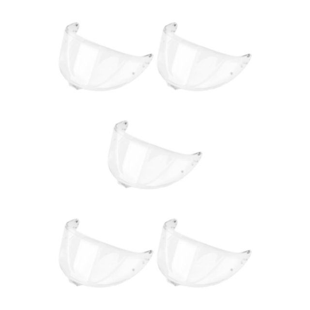 Transemion Detachable Replacement Full Face Insert Only for Z8 Visor Lens Impact Resistant Crystal Clear Clear 28x14cm 5Set