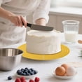 thumbnail image 3 of Placemat 2 Round Silicone Baking Mats for Kitchen Non Dough Rolling Pad with Thick Turntable and Versatile Use, 3 of 3