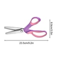 thumbnail image 2 of Sharp Kitchen Fabric Scissors - Stainless steel Heavy Duty All Purpose for Lace Scissors Stainless Steel Sawtooth Scissors Lock Scissors Tooth Cloth Scissors Dog Teeth Scissors, 2 of 4
