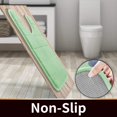 thumbnail image 4 of ORUYROP Memory Foam Toilet Bath Mat U-Shaped, 24 X 20 Inches,Soft and Comfortable, Super Water Absorption, Non-Slip, Machine Wash and Easier to Dry for Bathroom Commode Contour Rug, Pale Green, 4 of 7