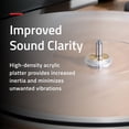 thumbnail image 4 of Fluance RT85N Reference High Fidelity Vinyl Turntable Record Player with Nagaoka MP-110 Cartridge, Acrylic Platter, Speed Control Motor High Mass MDF Wood Plinth Vibration Isolation Feet - Piano White, 4 of 8