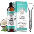 thumbnail image 1 of Gurunanda Oil Pulling (8 Fl.oz) With Coconut & Peppermint Oil With Tongue Scraper Inside The, 1 of 1