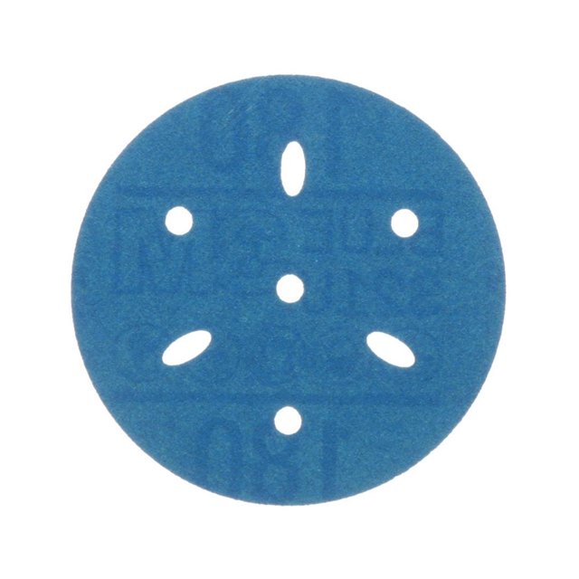 3M Hookit Blue Abrasive Discs 36146, Multi-Hole, 3 in, 180+ Grade, Pack of 50, Virtually Dust-Free, for Auto Sanding, Body Repair, Featheredging, Primer Sanding, Paint Preparation, E-Coat Sanding