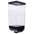 thumbnail image 4 of Distributeur De Nourriture Sèche Mural Transparent, Conteneur De Stockage De Riz Avec Bouton-pression Pour Céréales, Aliments Pour Animaux De Compagnie, Grains De Café(1.5L), 4 of 14