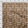 thumbnail image 3 of oneOone Cotton Jersey Brown Fabric Geometric Craft Projects Decor Fabric Printed By The Yard 58 Inch Wide, 3 of 4