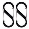 thumbnail image 2 of LJNYFDC Camping Gear Accessory 2Pcs Colored Carabiner Zipper Lock Clips Strong Load bearing Portable Camping Keyring S shaped Carabiners, 2 of 7