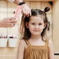 thumbnail image 4 of Cartoon Pig Shaped Soft Silicone Handle Hair Comb for Children Girls Gentle Detangling Styling Tool, 4 of 5