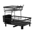 thumbnail image 2 of Pisexur Kitchen Draining Dishs Rack Household Chopsticks Knife And Fork Storage Rack Cup Rack Countertop Drying Dishs Racks Draining Racks Black, 2 of 7