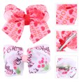 thumbnail image 4 of 2 Pcs Pinces à Cheveux Nœuds Simples Filles Motif Imprimé Chic Nœud Barrettes, 4 of 8