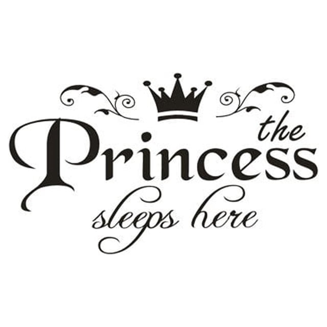 EGNMCR Room Decor Home Decor Princess Home Decor Wall Sticker Decal Bedroom Door Vinyl Art Mural Wall Sticker