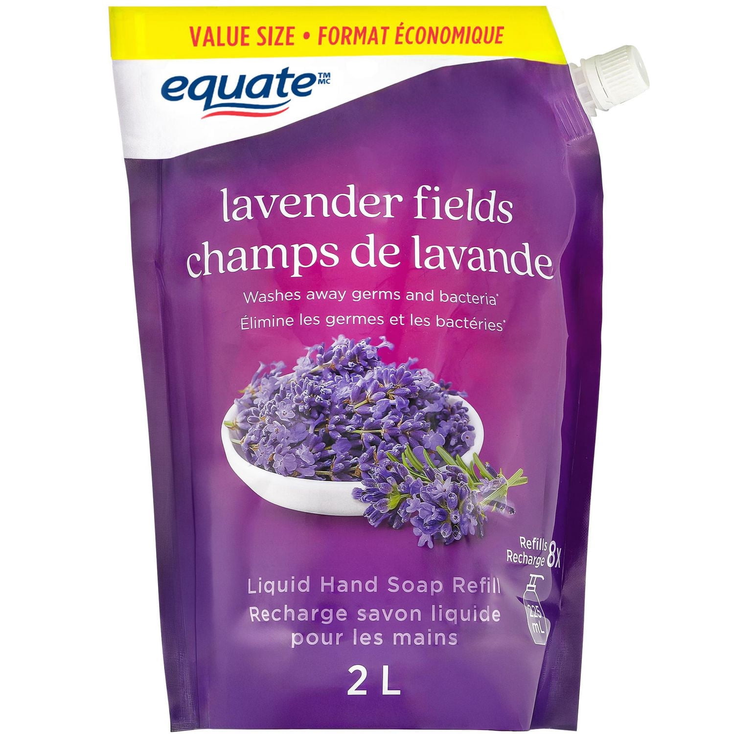 Equate champs de lavande Savon pour les mains hydratant, 2L