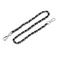 thumbnail image 1 of Unique Bargains Purse Chain Strap, 24' Purse Strap Shoulder Bag Replacement Strap, Black&Silver, 1 of 6