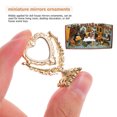 thumbnail image 3 of Shisuyan Mini Mirrors Set Heart Shape Pretend Play For Children Home Decoration 1 Set 1.4x1x0.6in, 3 of 9