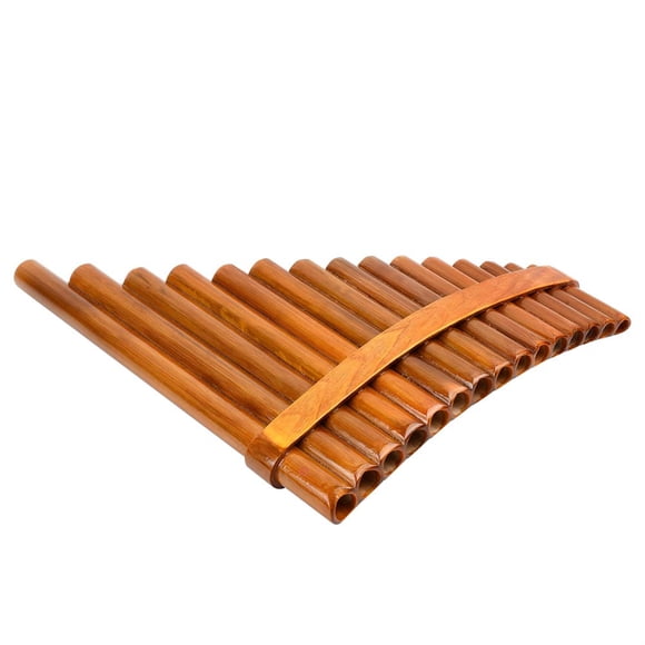 Bamboo Pan Flute – Handcrafted 15-Pipe in G Key – Adjustable Chinese Folk Wind Instrument – Traditional Gift – Musicians, Students, Birthdays & Christmas – Left Hand