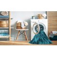 thumbnail image 2 of Ahgly Company Tapis d'Intérieur Lavable à la Machine, Carré, Transitionnel, Vert Sarcelle Moyen, Tapis de Zone, 6 Pieds Carré, 2 of 7