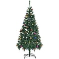 thumbnail image 1 of HOMCOM 5FT Christmas Tree Holiday Seasonal Indoor Metal Stand, 1 of 10