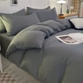 thumbnail image 4 of Queen Bedding Set under $5! CQCYD Queen Size Bedding Set, 4 Piece Bedding Collection, Washed Cotton Sheets, Teen Dorm Bedding, Comfortable Bed Set, Fresh Color Design, Complete Bedding Package, 4 of 6