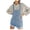 01 Light Blue, variant on Weiqiqre Women Shorts Fashion Women's Summer Casual Pocket Romper Long Playsuit Strap Button Jumpsuit