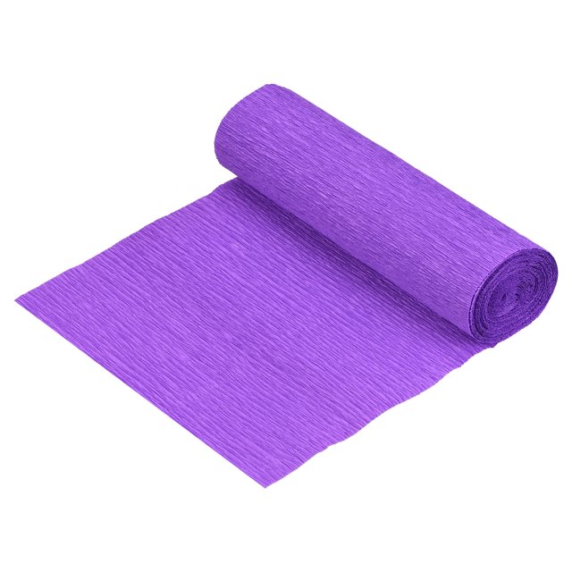 Unique Bargains Crepe Paper Roll Decoration 8.2ft Long 5.9 Inch Wide, Dark Purple 5 Pack
