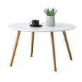 thumbnail image 2 of Convenience Concepts Oslo Round Coffee Table, Glossy White, 2 of 5