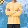 thumbnail image 1 of ylioge Mens Sun Protection T Shirts Lightweight Long Sleeve UV T-Shirts Casual Solid Pullover Breathable Basic Raglan Fishing Tees Tops, 1 of 8