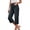 Black Capri Pants for Women, variant on CFLVAEK Denim Capris for Women Loose Fit Straight Wide Leg Jean Capri Pants with Pockets Trendy Mid Waisted Cropped Pant Light Blue XXL