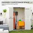 thumbnail image 4 of Outsunny 368 Gallon Storage Cabinet with Openable Top and Lockable Doors, 4 of 10