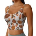 thumbnail image 2 of Balery Pinecone Autumn Pattern Pattern Racerback Sports Bras for Women - Padded Seamless High Impact Support for Yoga Gym Workout Fitness-X-Large, 2 of 8