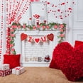 thumbnail image 4 of Simulation Rattans, 220Cm/86.6Inches Simulation 10 Heads of Rose Vines Decoration Valentine's Day Scene Setting Wall Hanging Mantel Tabletop Decor Valentine's Day Decoration, 4 of 6