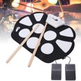 thumbnail image 4 of Roll Up Drum Kit, Pure Sound Drums Practice Pad 9 Pads  For Players, 4 of 8
